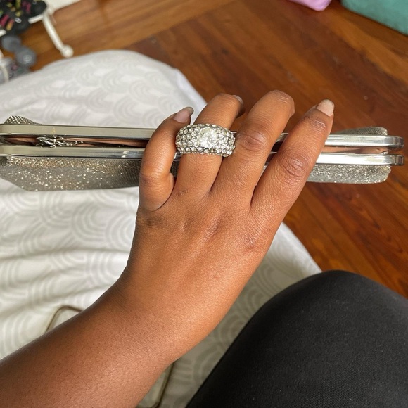 Lulu Townsend gold sparkly clutch - Picture 2 of 10